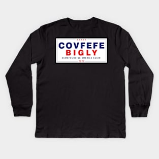 COVFEFE BIGLY 2020 Kids Long Sleeve T-Shirt